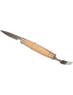 navaja con tenedor. mango de haya
